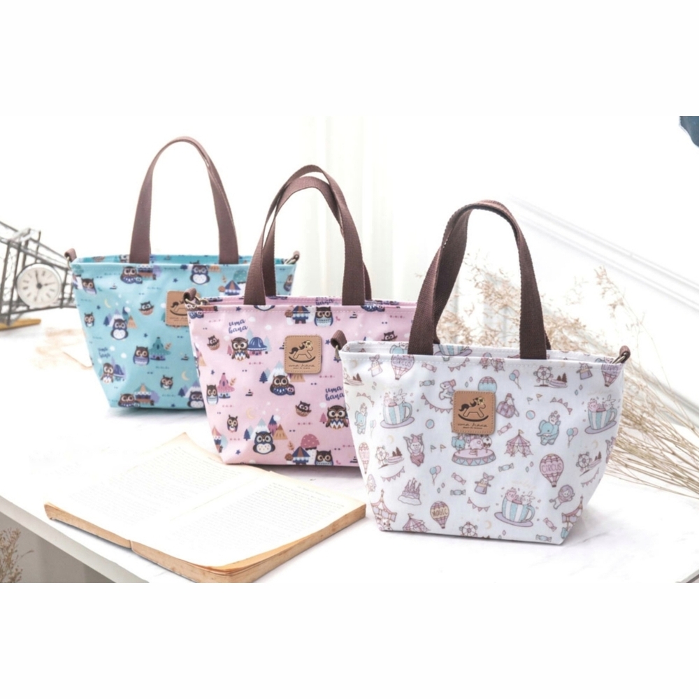 Waterproof Corgi Artist Crossbody Convertible Handbag Mini Travel Tote W/ Strap - Picture 4 of 7
